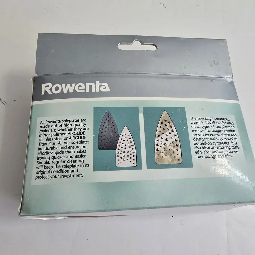 Rowenta Soleplate Cleaning Kit Hot Iron Cleaner NEW in Box